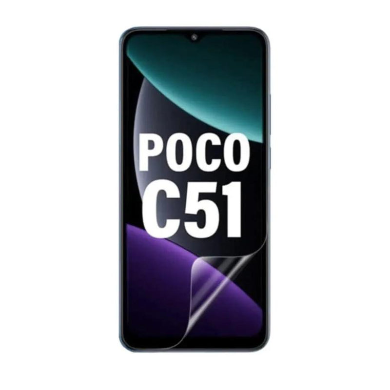 Hydrogel Screen Protector for POCO C51 (Pack of 2) by 9eight5