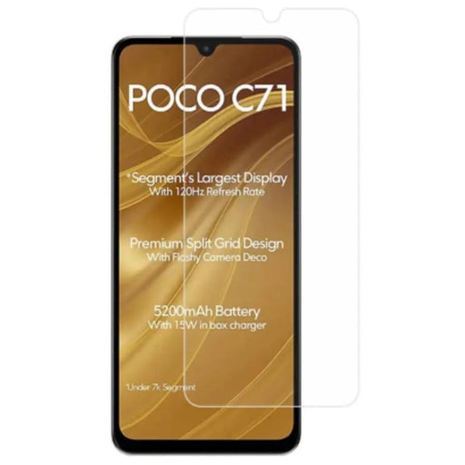 Hydrogel Screen Protector for POCO C71 (Pack of 2) by 9eight5
