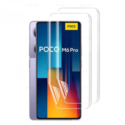 Hydrogel Screen Protector for POCO M6 Pro 4G (Pack of 2) by 9eight5