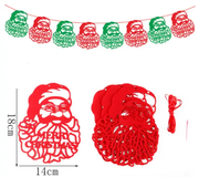 40PCS Merry Christmas Banner Decorations Bunting Sign by salelink.co.nz