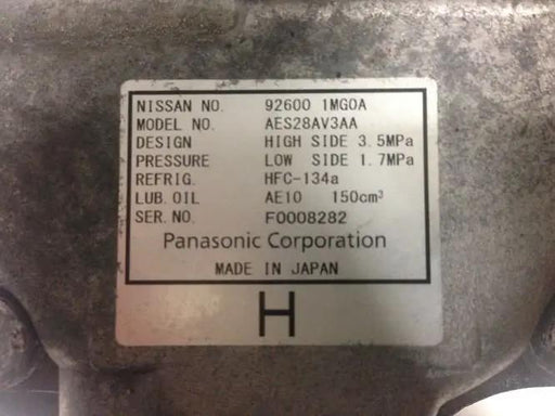 OEM A/C Compressor for Nissan LEAF 92600-1MG0A by JBH AUTO PARTS