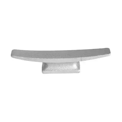 Alloy Cleat Polished Size 8 on a white background, showcasing its sleek and polished design for welding.