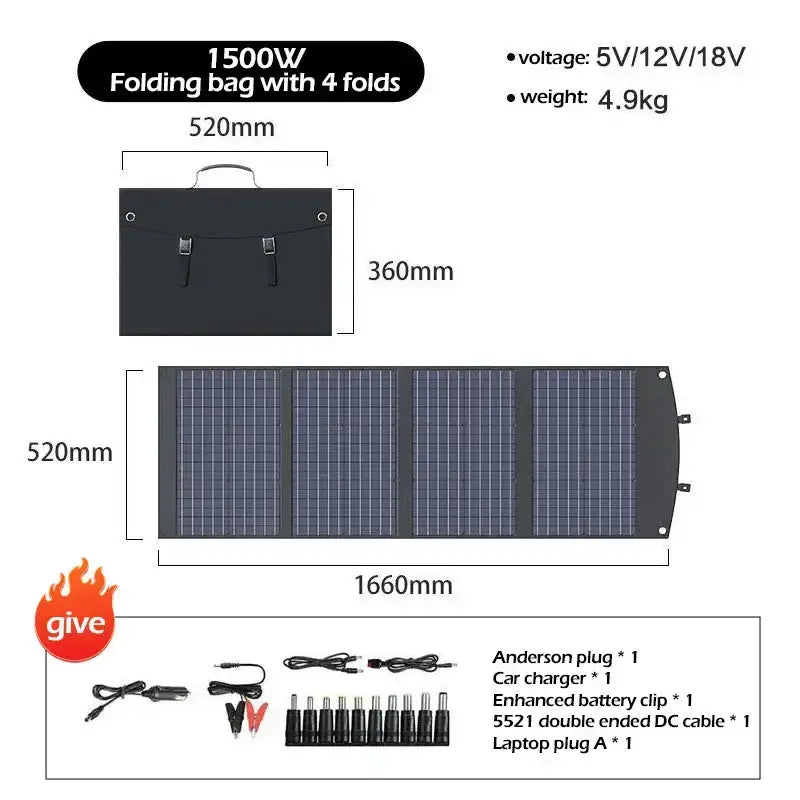 Portable 200W Solar Charger with Bag by Habicare