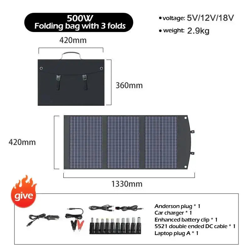 Portable 200W Solar Charger with Bag by Habicare