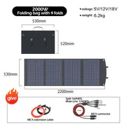 Portable 200W Solar Charger with Bag by Habicare