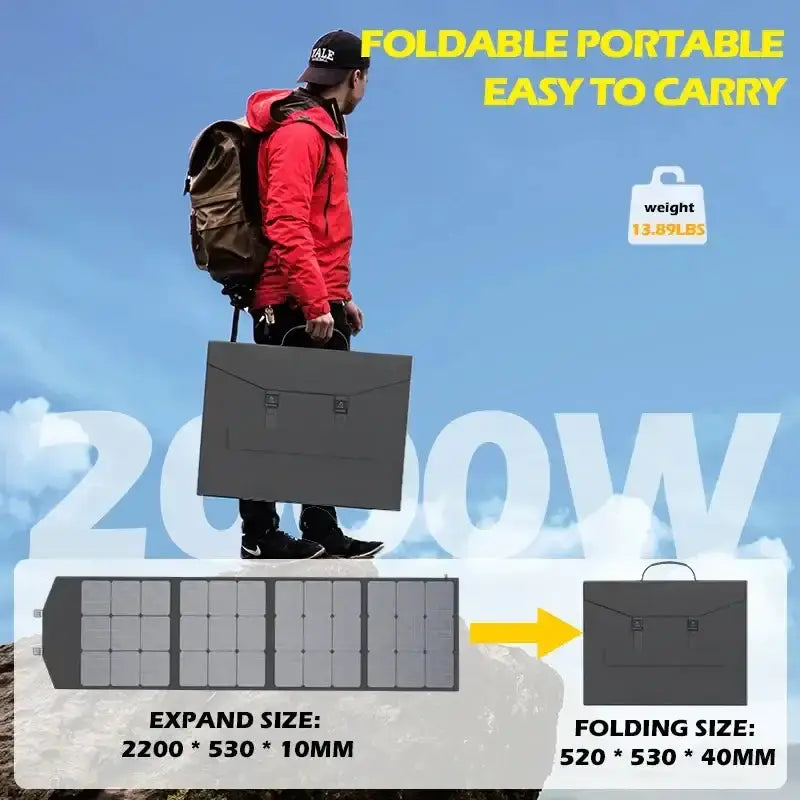 Portable 200W Solar Charger with Bag by Habicare