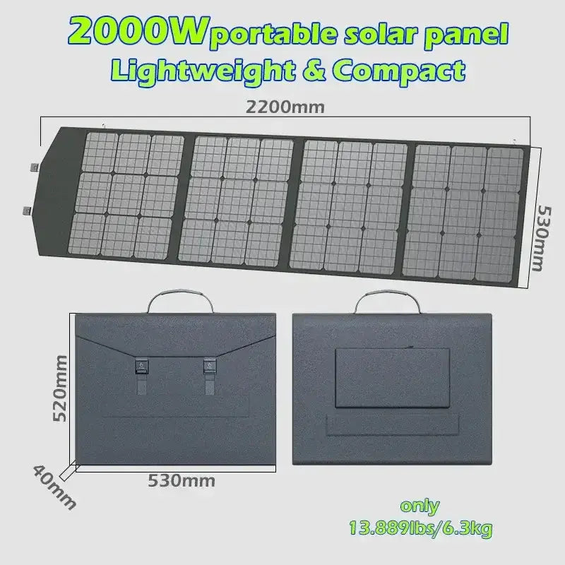 Portable 200W Solar Charger with Bag by Habicare