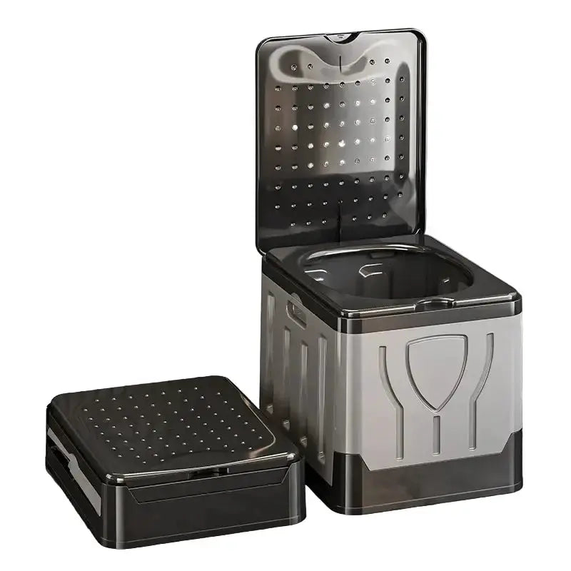 Portable 4-in-1 Outdoor Camping Toilet – Foldable & Odor-Proof by Habicare