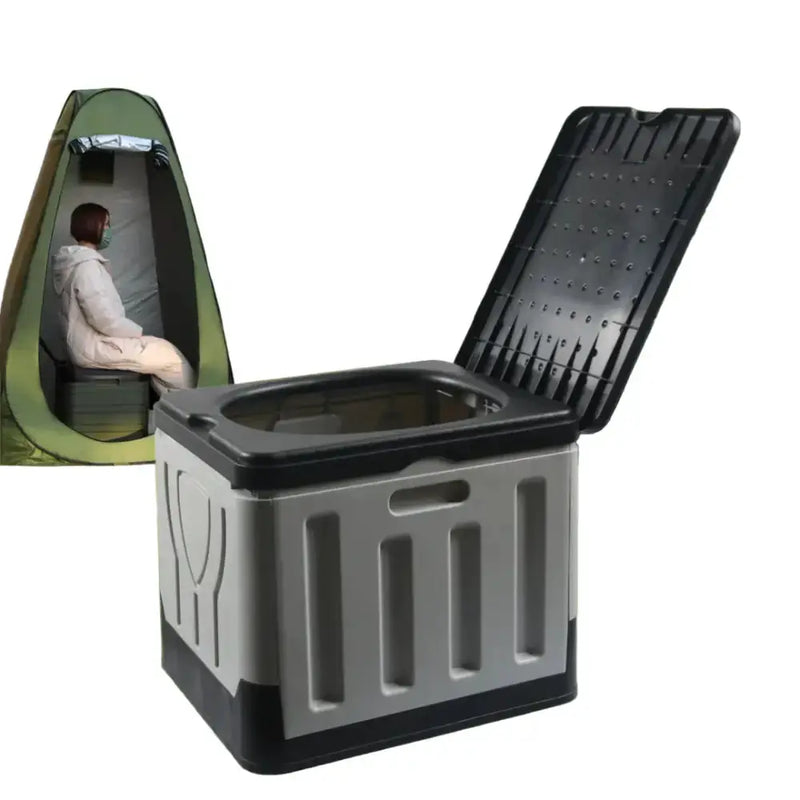 Portable 4-in-1 Outdoor Camping Toilet – Foldable & Odor-Proof by Habicare
