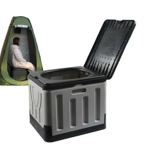 Portable 4-in-1 Outdoor Camping Toilet – Foldable & Odor-Proof by Habicare