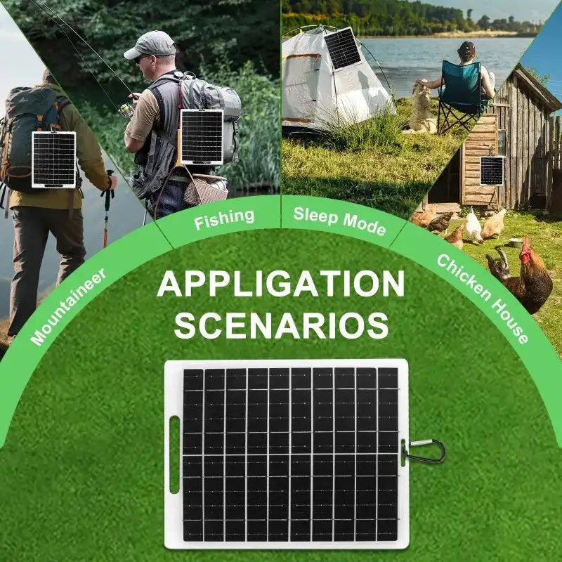 Portable 6V 10W Solar Charger Panel by Habicare