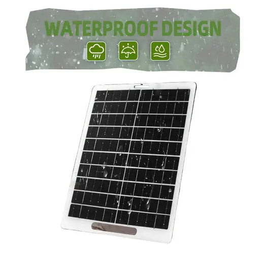 Portable 6V 10W Solar Charger Panel by Habicare