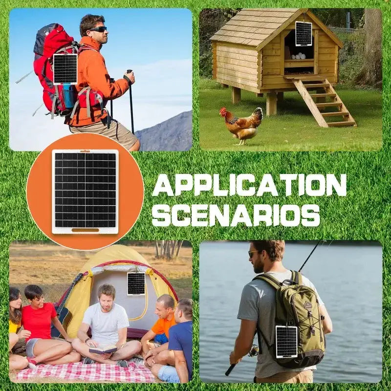 Portable 6V 10W Solar Charger Panel by Habicare