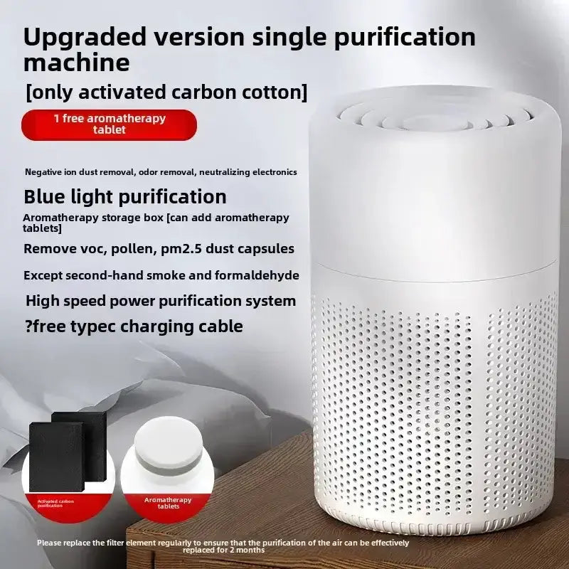 Portable Air Purifier – Blue Anion Deodorizer with Essential Oil Diffuser by Habicare