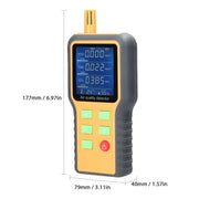 Portable Air Quality Monitor – CO2, TVOC, HCHO, Temperature & Humidity Detector (5-in-1) by Habicare