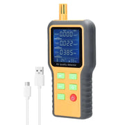 Portable Air Quality Monitor – CO2, TVOC, HCHO, Temperature & Humidity Detector (5-in-1) by Habicare