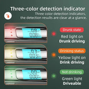 Portable Alcohol Detector with LCD & 3-Color Indicator by Habicare