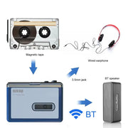 Habicare Portable Bluetooth Cassette Player with Wireless Audio Output Portable Bluetooth Cassette Player with Wireless Audio Output