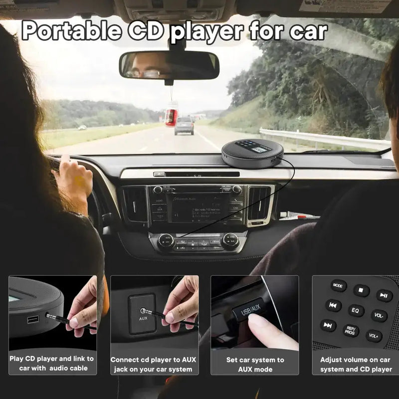 Portable Bluetooth CD Player by Habicare