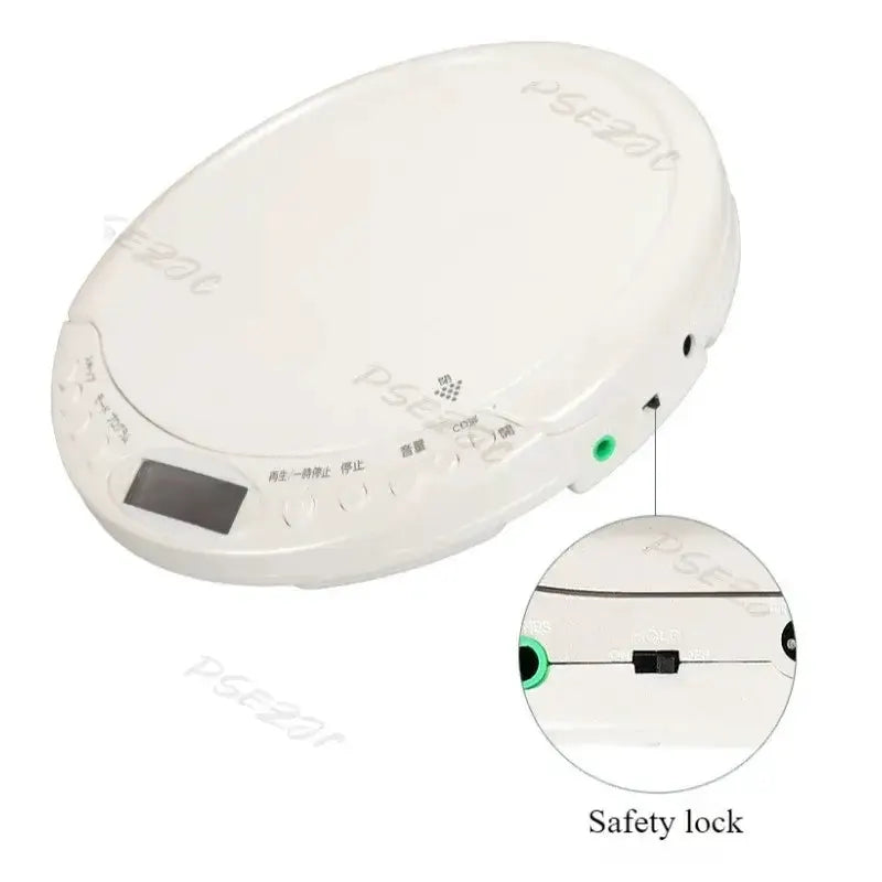 Portable Bluetooth CD Player with Display (Black & White) by Habicare