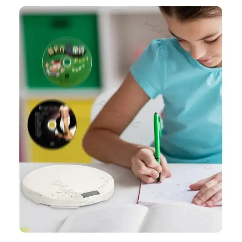 Portable Bluetooth CD Player with Display (Black & White) by Habicare