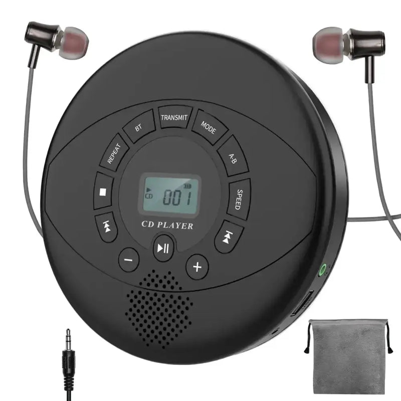 Portable Bluetooth CD Player with Speaker by Habicare