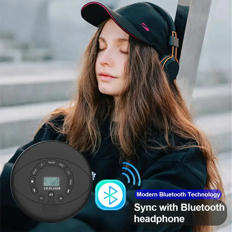 Portable Bluetooth CD Player with Speaker by Habicare