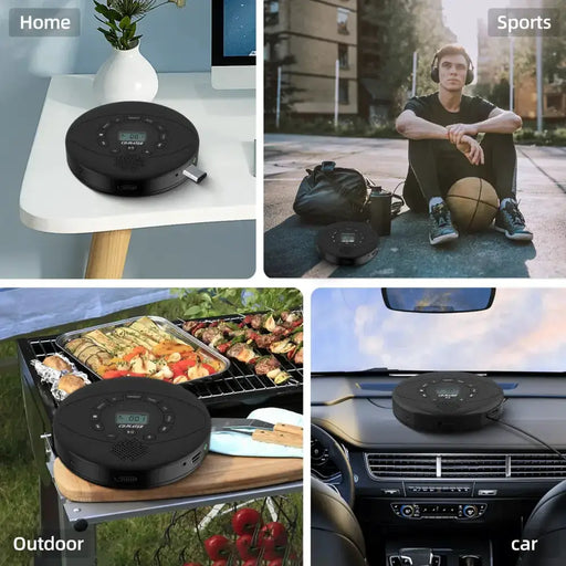 Portable Bluetooth CD Player with Speaker by Habicare