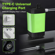 Portable Camping Shower Pump with Digital Display – 6000mAh (5 colours) by Habicare