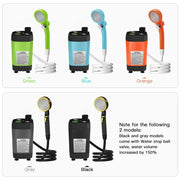 Portable Camping Shower Pump with Digital Display – 6000mAh (5 colours) by Habicare