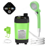 Portable Camping Shower Pump with Digital Display – 6000mAh (5 colours) by Habicare