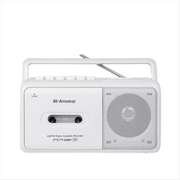 Portable Cassette Boombox with AM/FM Radio by Habicare