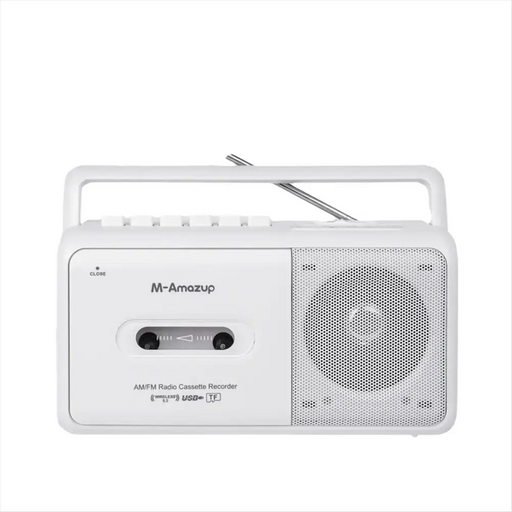Portable Cassette Boombox with AM/FM Radio by Habicare