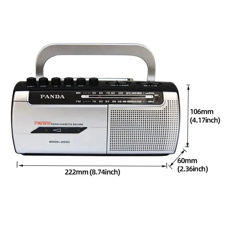 Portable Cassette Player with FM Radio by Habicare