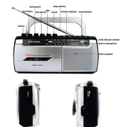 Portable Cassette Player with FM Radio by Habicare