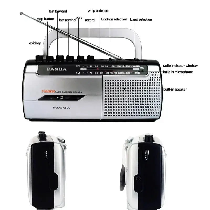 Portable Cassette Player with FM Radio by Habicare