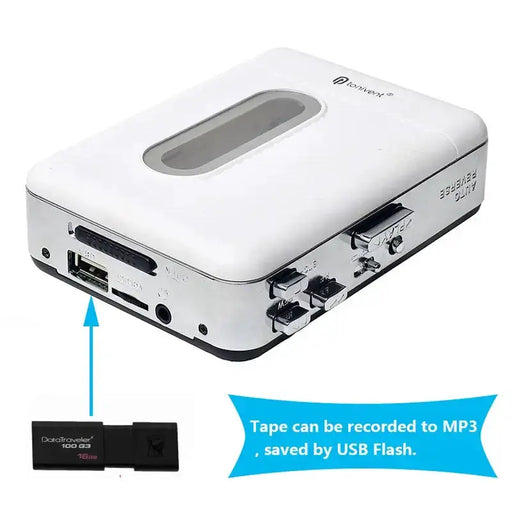 Portable USB Cassette to MP3 Converter & Tape Player / Recorder – view 2