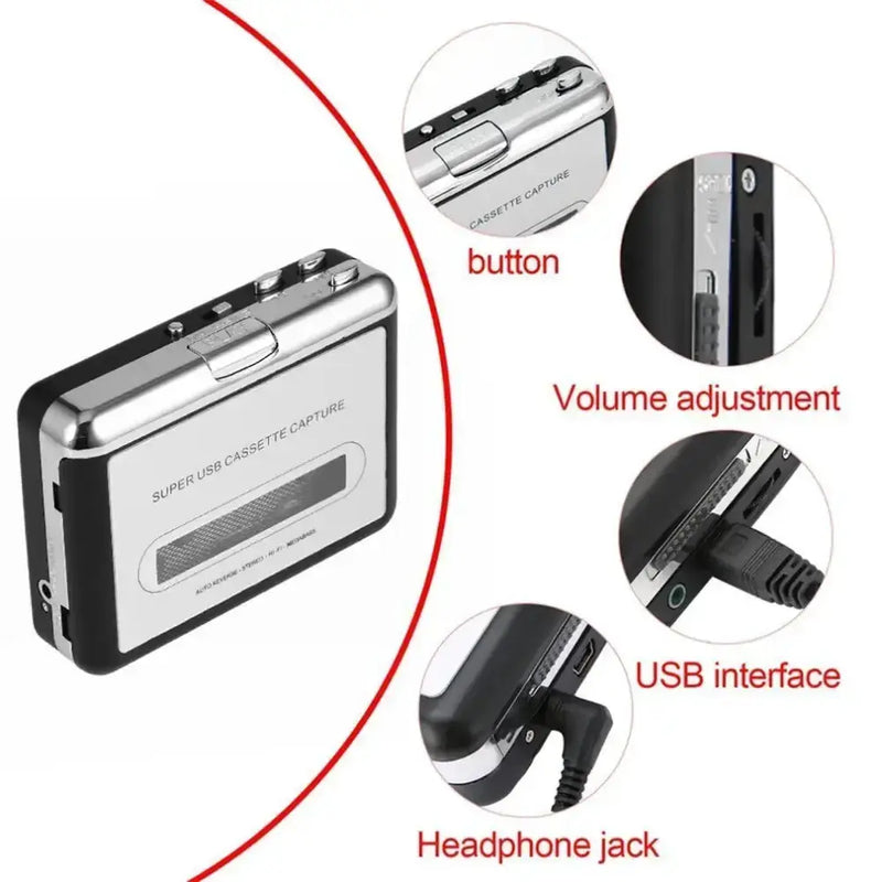 Portable Cassette to USB Converter by Habicare