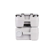 Portable Chemical Toilet - 20L stacked for compact storage and easy portability.