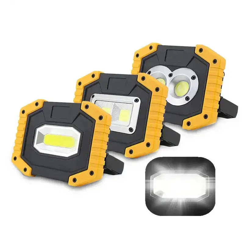 20W Rechargeable COB LED Floodlight Portable Outdoor Torch with Optional 18650 Battery by Habicare