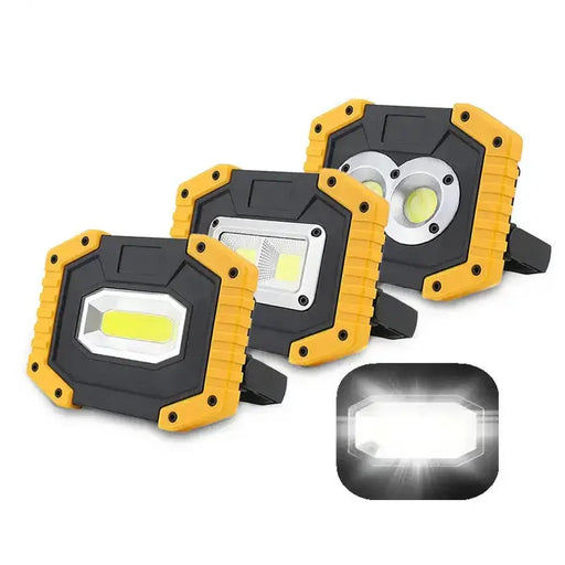 20W Rechargeable COB LED Floodlight Portable Outdoor Torch with Optional 18650 Battery by Habicare