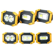 20W Rechargeable COB LED Floodlight Portable Outdoor Torch with Optional 18650 Battery by Habicare