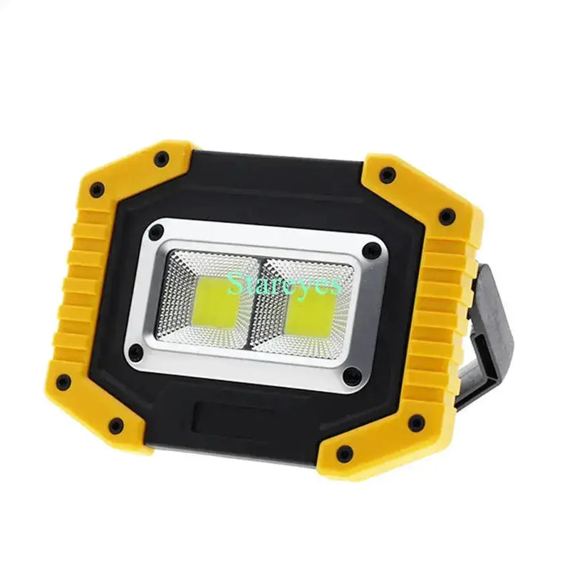 20W Rechargeable COB LED Floodlight Portable Outdoor Torch with Optional 18650 Battery by Habicare