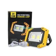 20W Rechargeable COB LED Floodlight Portable Outdoor Torch with Optional 18650 Battery by Habicare