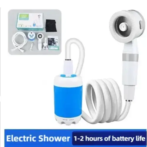 Portable Electric Camping Shower Pump 4000mAh by Habicare