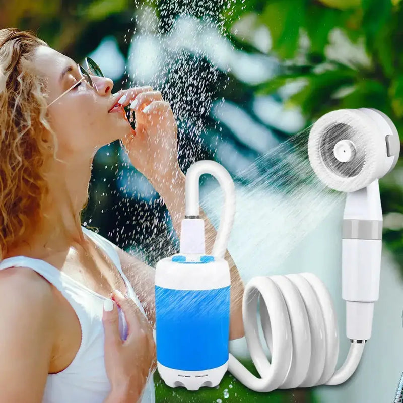 Portable Electric Camping Shower Pump 4000mAh by Habicare