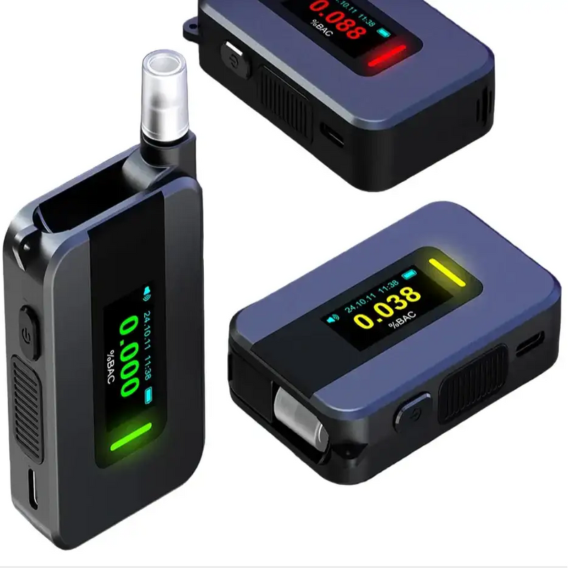 Portable Electrochemical Alcohol Tester – Professional Breathalyzer with LCD Display by Habicare