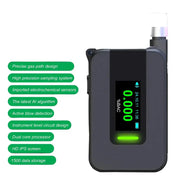 Portable Electrochemical Alcohol Tester – Professional Breathalyzer with LCD Display by Habicare