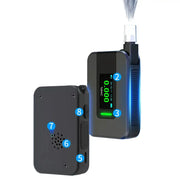 Portable Electrochemical Alcohol Tester – Professional Breathalyzer with LCD Display by Habicare