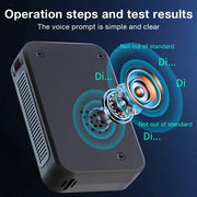 Portable Electrochemical Alcohol Tester – Professional Breathalyzer with LCD Display by Habicare